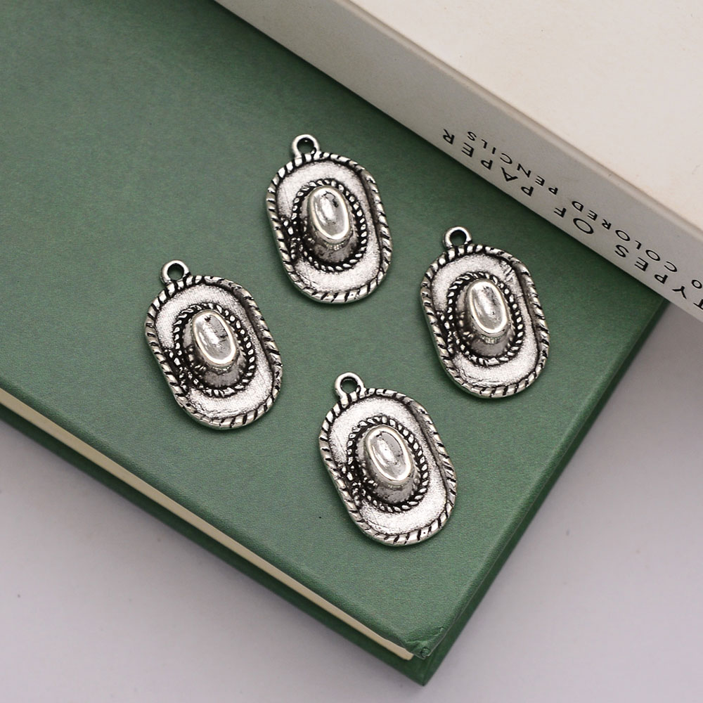 Vintage Fashion Finds - 10 قطعة/الوحدة-13x22x5 مللي متر العتيقة الفضة