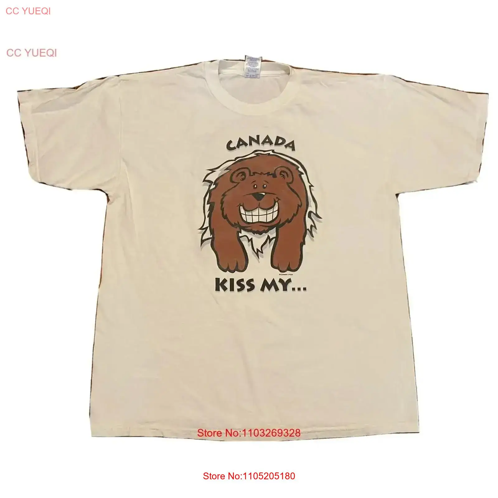 Vintage Fashion Canada - كندا قبلة بلدي الدب بعقب تي