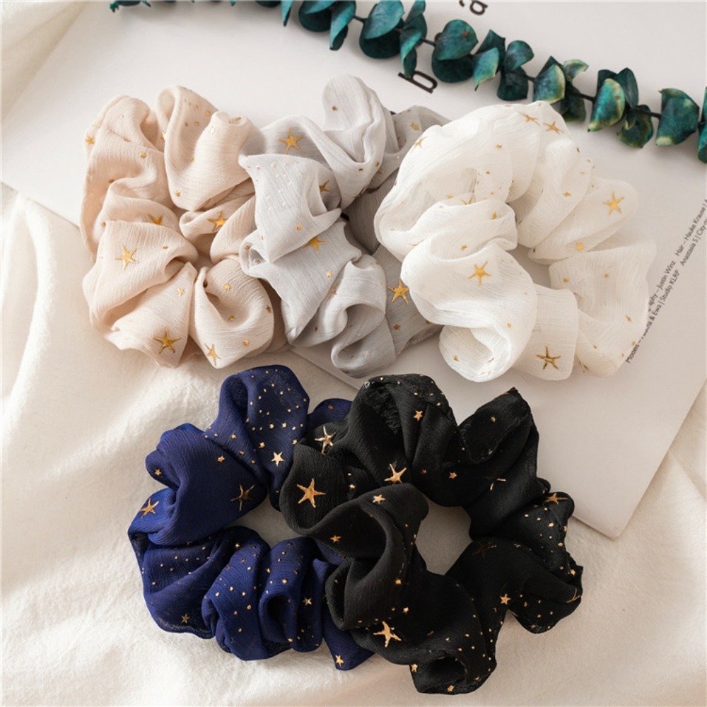 Vintage Fashion Look - 1/5 قطعة طباعة Scrunchie حالمة خمر