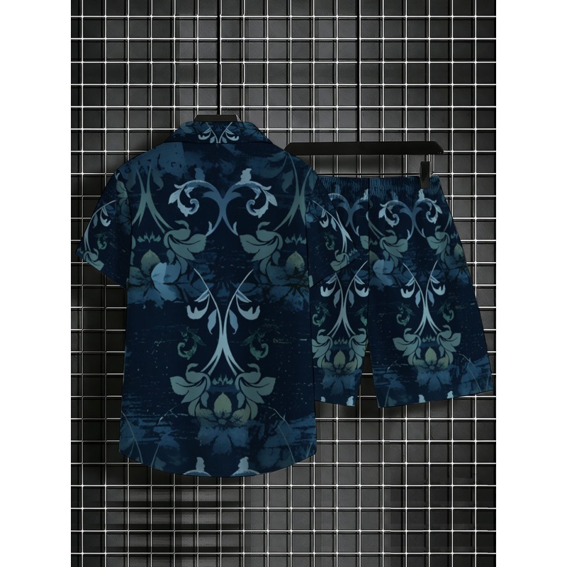طقم قميص قصير الأكمام وشورت لل - مراجعة Printed Floral Shirt وسعره