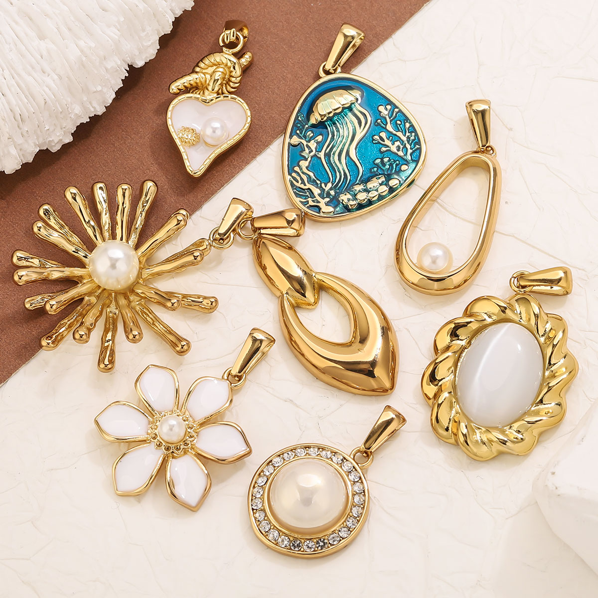 قطعة واحدة من قلادات الزهور ال - مراجعة Vintage Fashion Jewelry وسعره