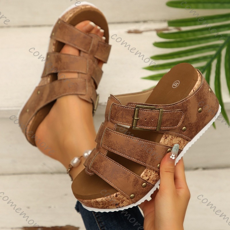 صنادل نسائية كلاسيكية بحزام وإ - مراجعة Vintage Outdoor Fashion وسعره