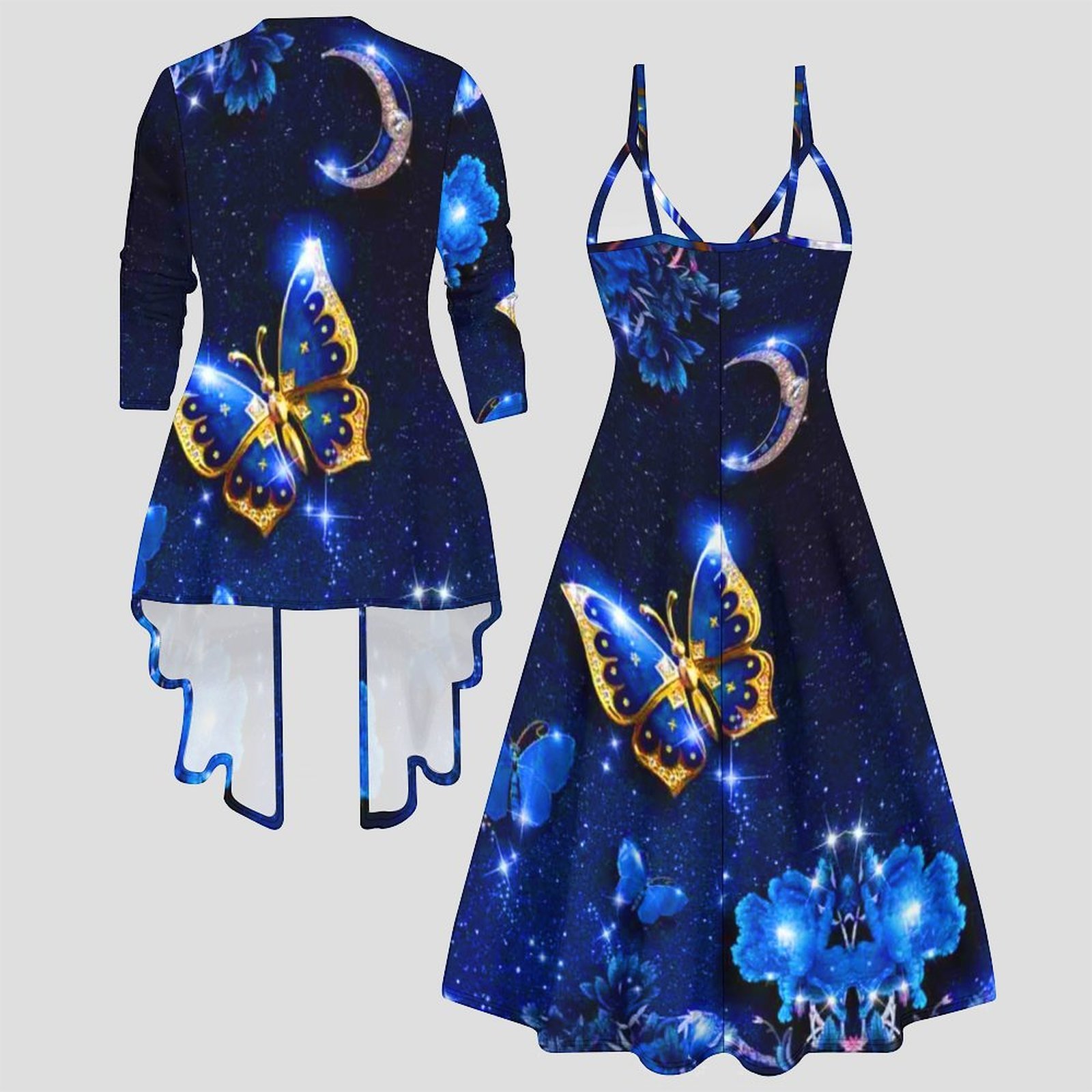 طقم متناسق من قطعتين بطباعة عت - مراجعة Vintage Fashion Wear وسعره