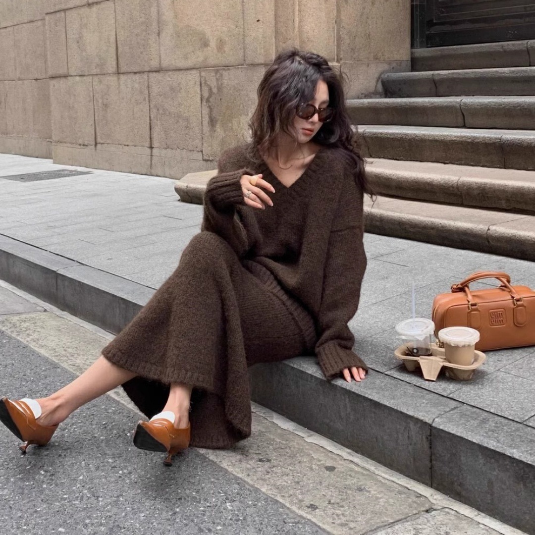 طقم سترة محبوكة عتيقة الطراز م - مراجعة V Vintage Fashion وسعره