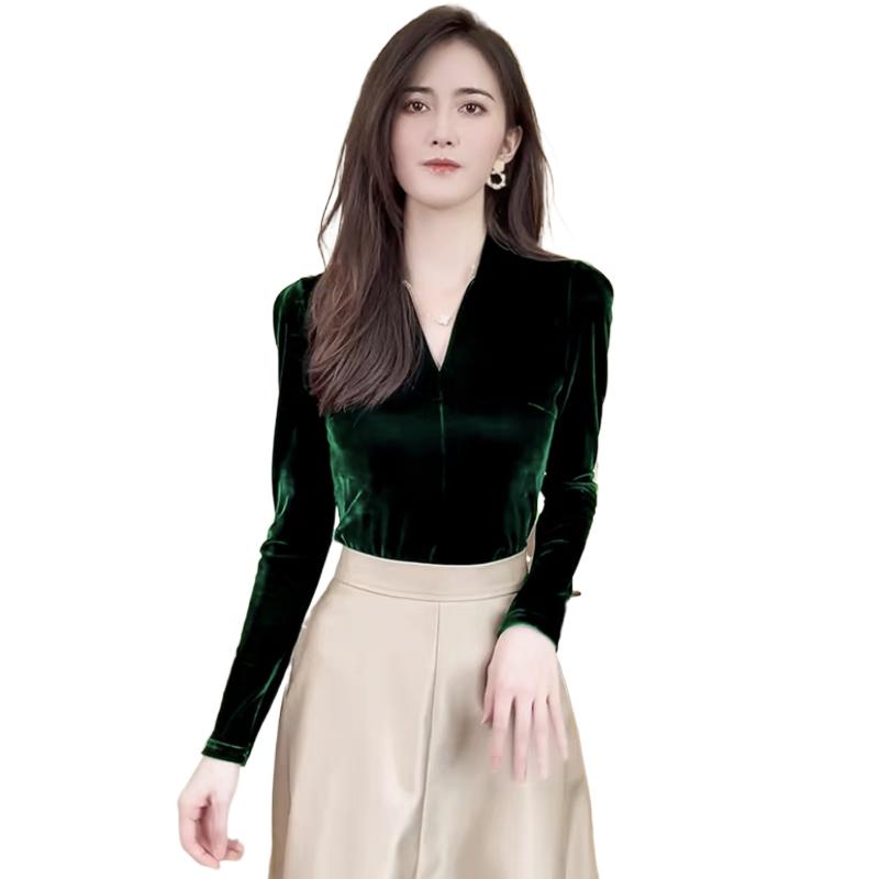 قمصان قطيفة أنيقة برقبة على شك - مراجعة V Vintage Fashion وسعره