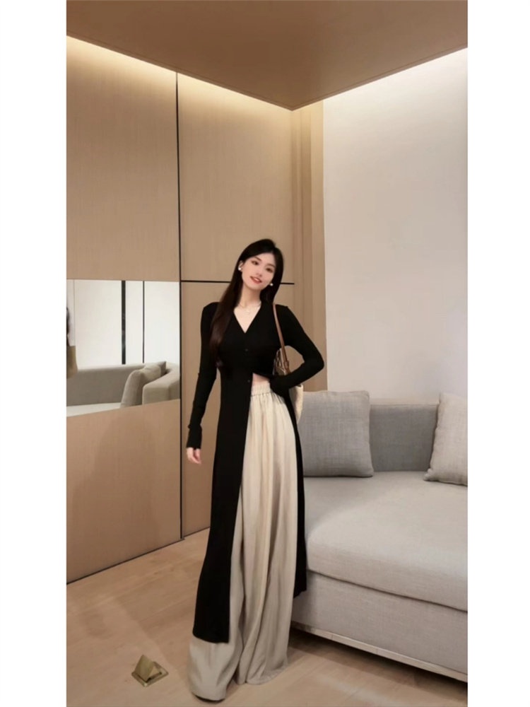 طقم معطف طويل وبنطلون للطالبات - مراجعة Vintage Fashion Art وسعره